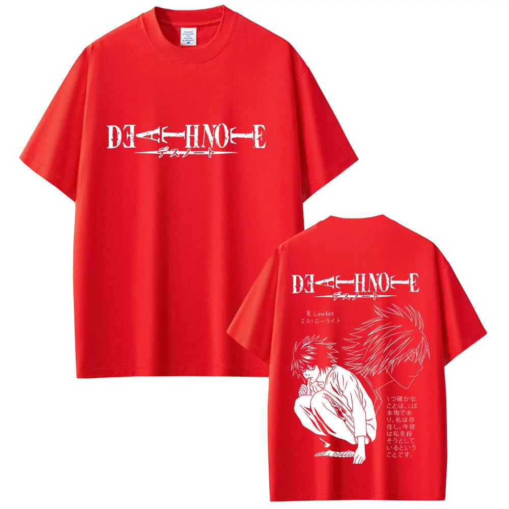Death Note T-shirt Yagami Light Graphic T Shirts