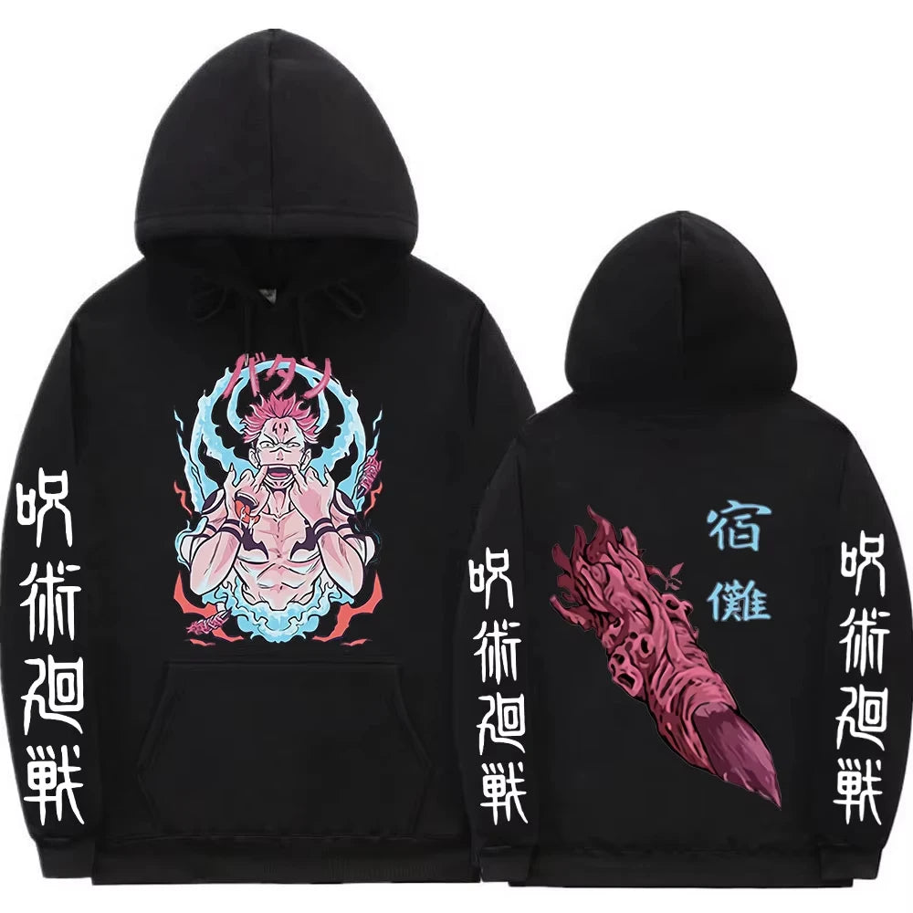 Sukuna Print JJK Hoodie
