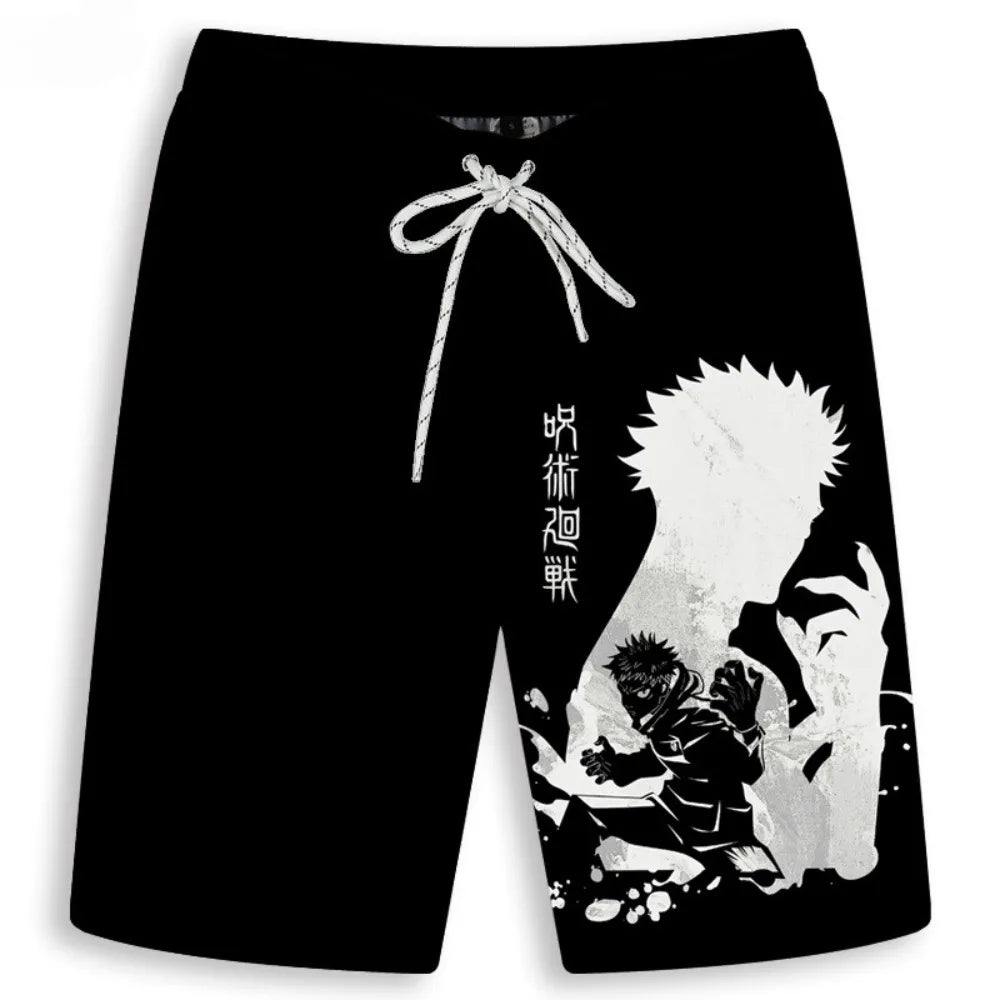 JJK Gojo Beach Shorts