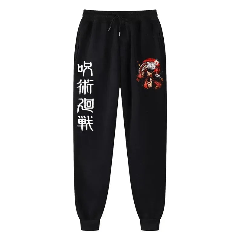 Anime Print Wool Joggers