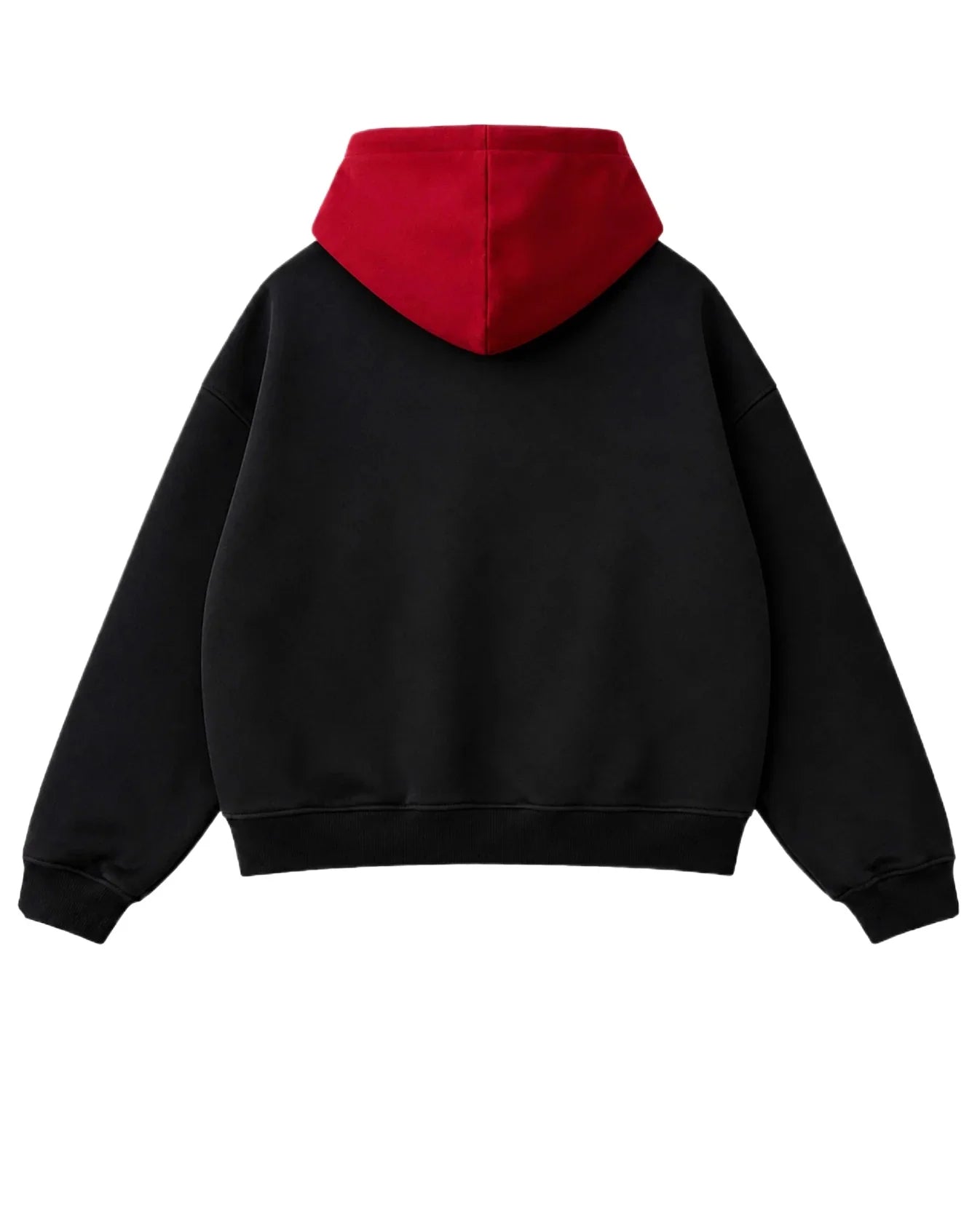 Red Itadori Hoodie Oversized Black Red Streetwear Jacket