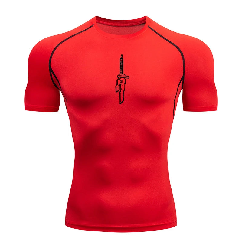 Anime Compression Quick Dry T-shirts