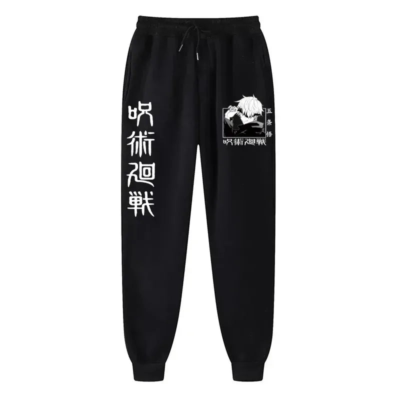 Anime Print Wool Joggers