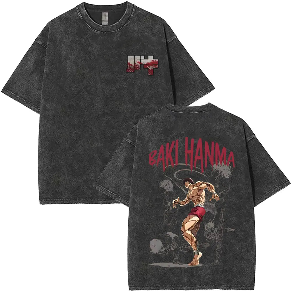 Baki The Grappler Washed T-shirt
