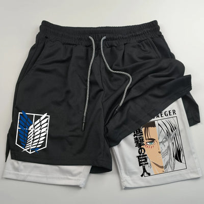 Attack on Titan Sport Shorts | AOT Training Shorts