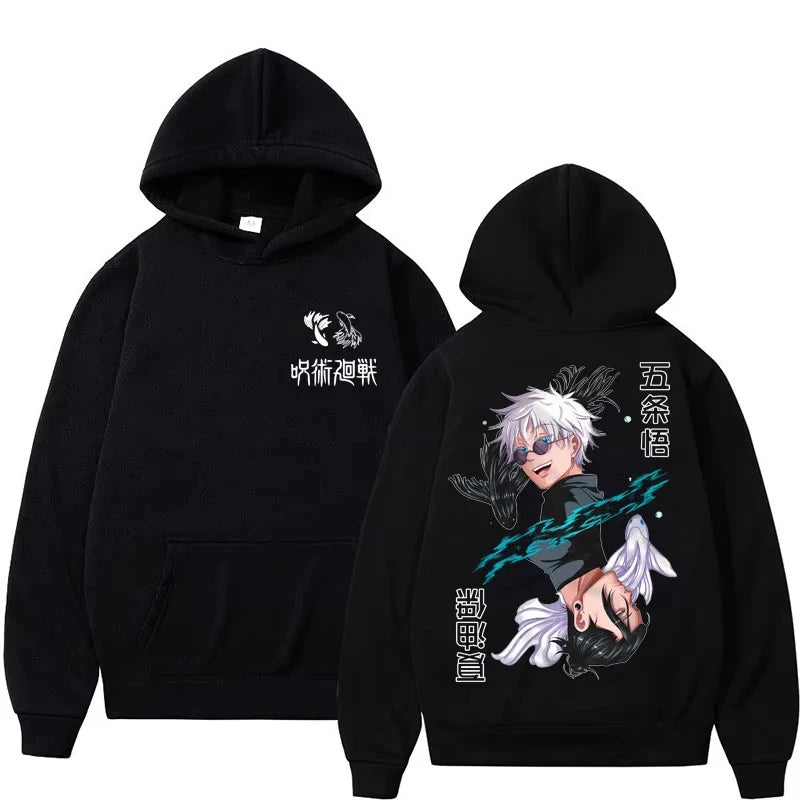 Jujutsu Kaisen Hoodie Casual Fleece Harajuku Tracksuit Streetwear