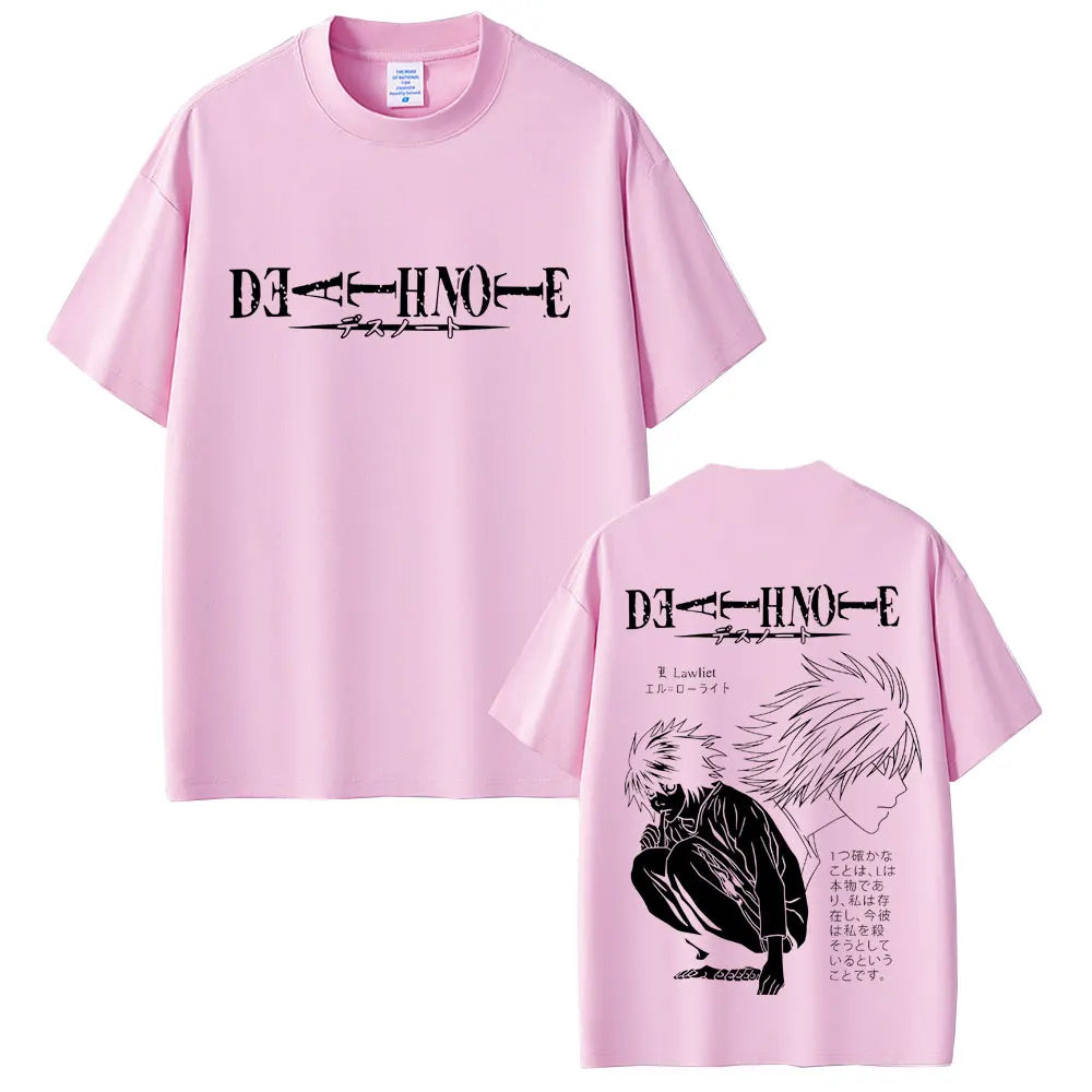 Death Note T-shirt Yagami Light Graphic T Shirts