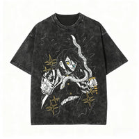 Demon Slayer Acid Washed Graphic T-Shirt 4