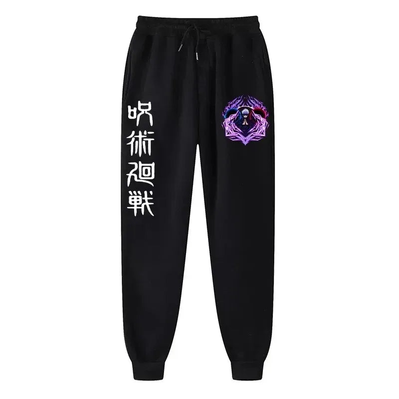 Anime Print Wool Joggers