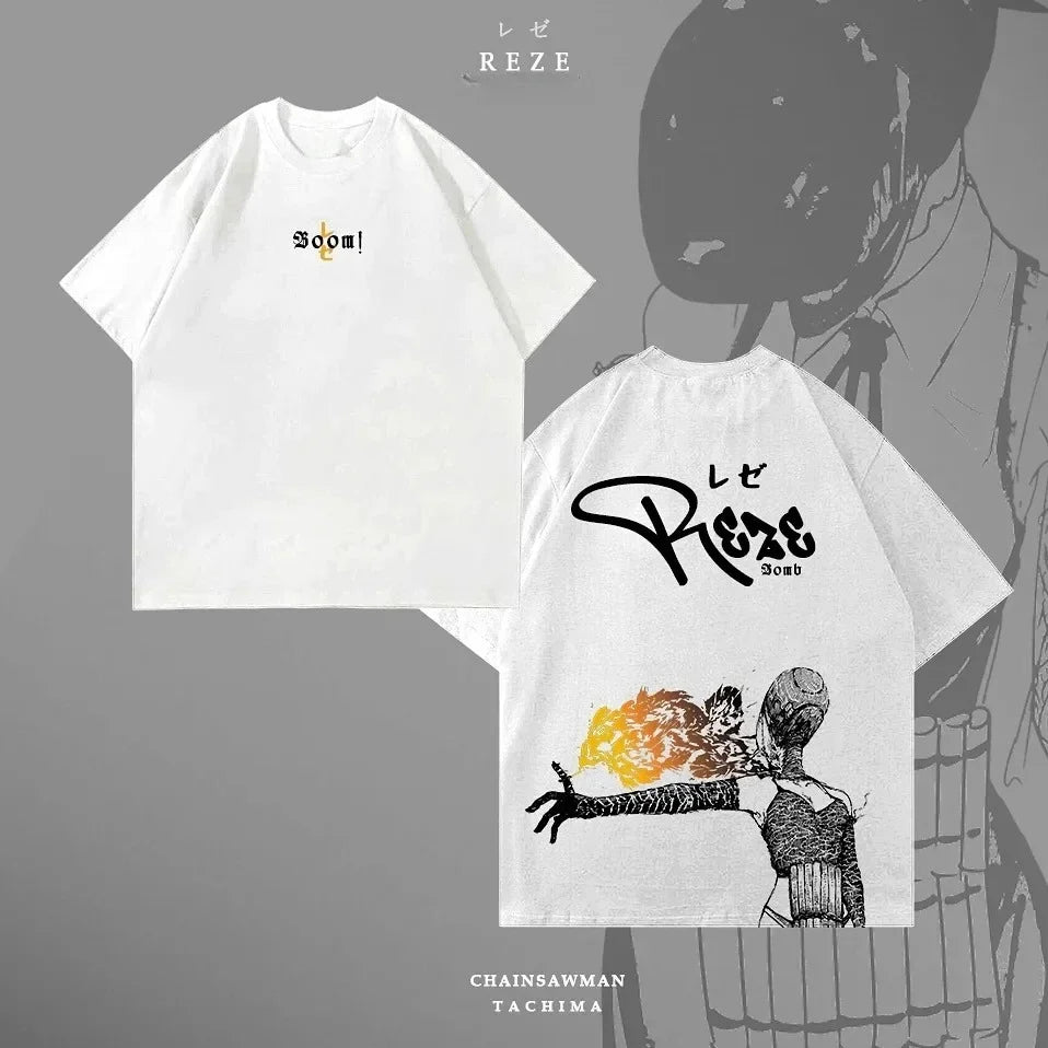 "Chainsaw Man Reze Graphic T-Shirt
