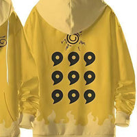 Plus size Naruto Minato Namikaze Hokage Zip Up Hoodie 5