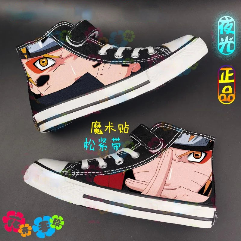 Naruto Sasuke Kids Canvas Shoes