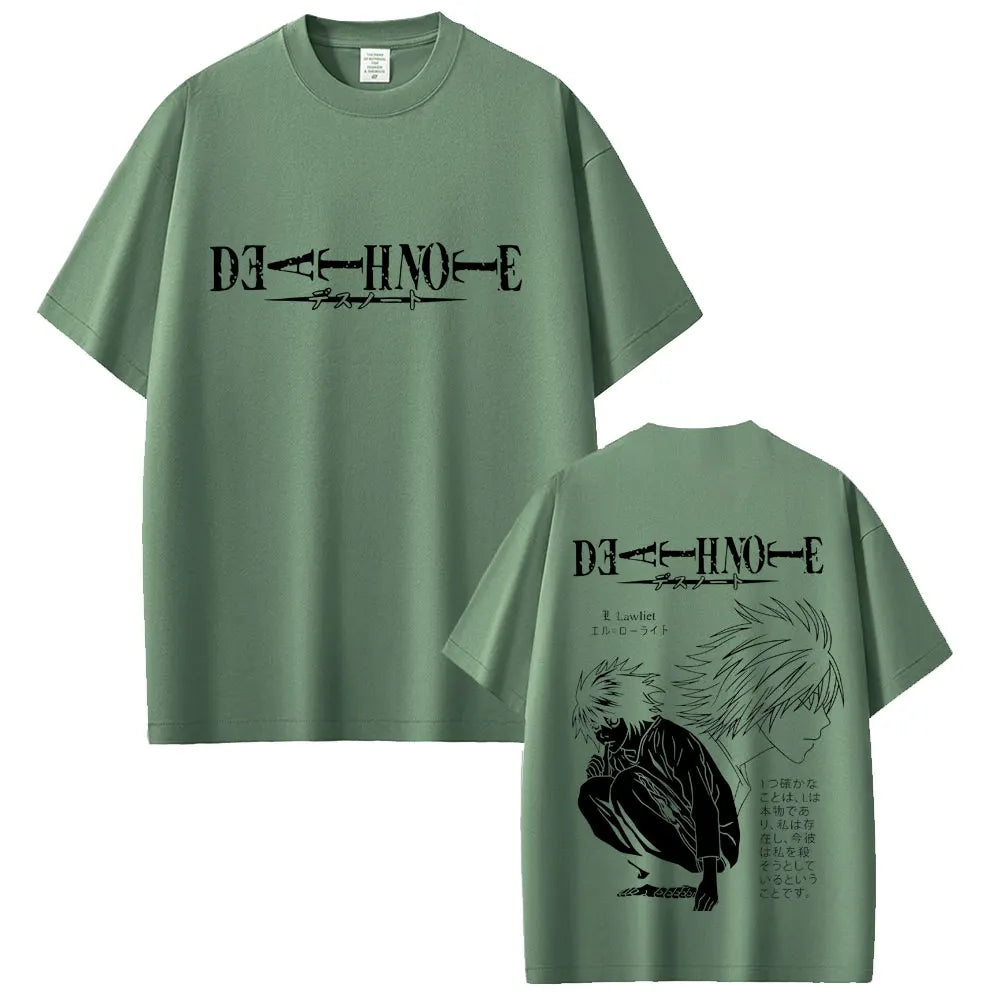 Death Note T-shirt Yagami Light Graphic T Shirts