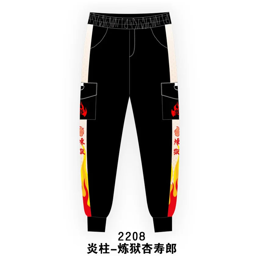 Kamado Tanjirou Agatsuma Zenitsu Casual Cargo Pants