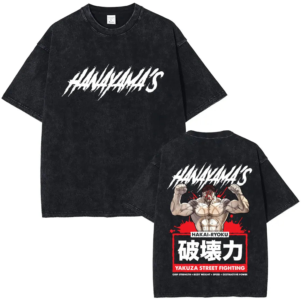 Baki The Grappler Washed T-shirt