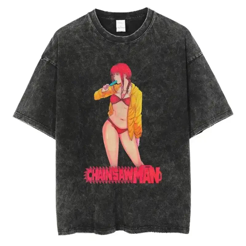 Chainsaw Man Acid Washed T-Shirt