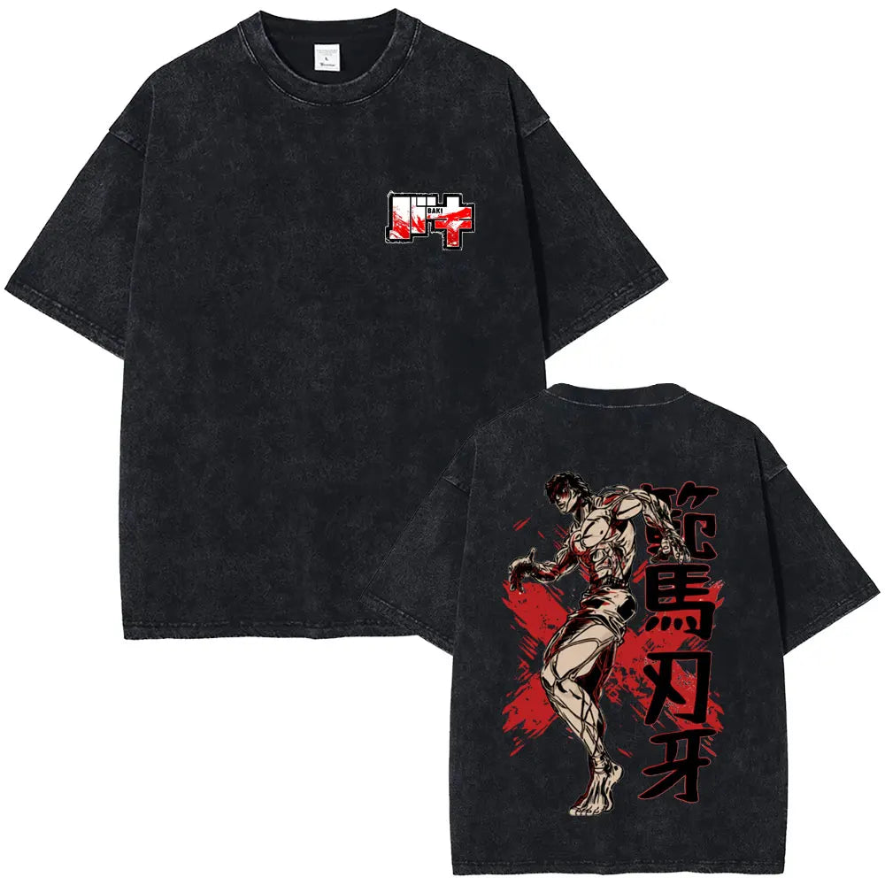 Baki The Grappler Washed T-shirt