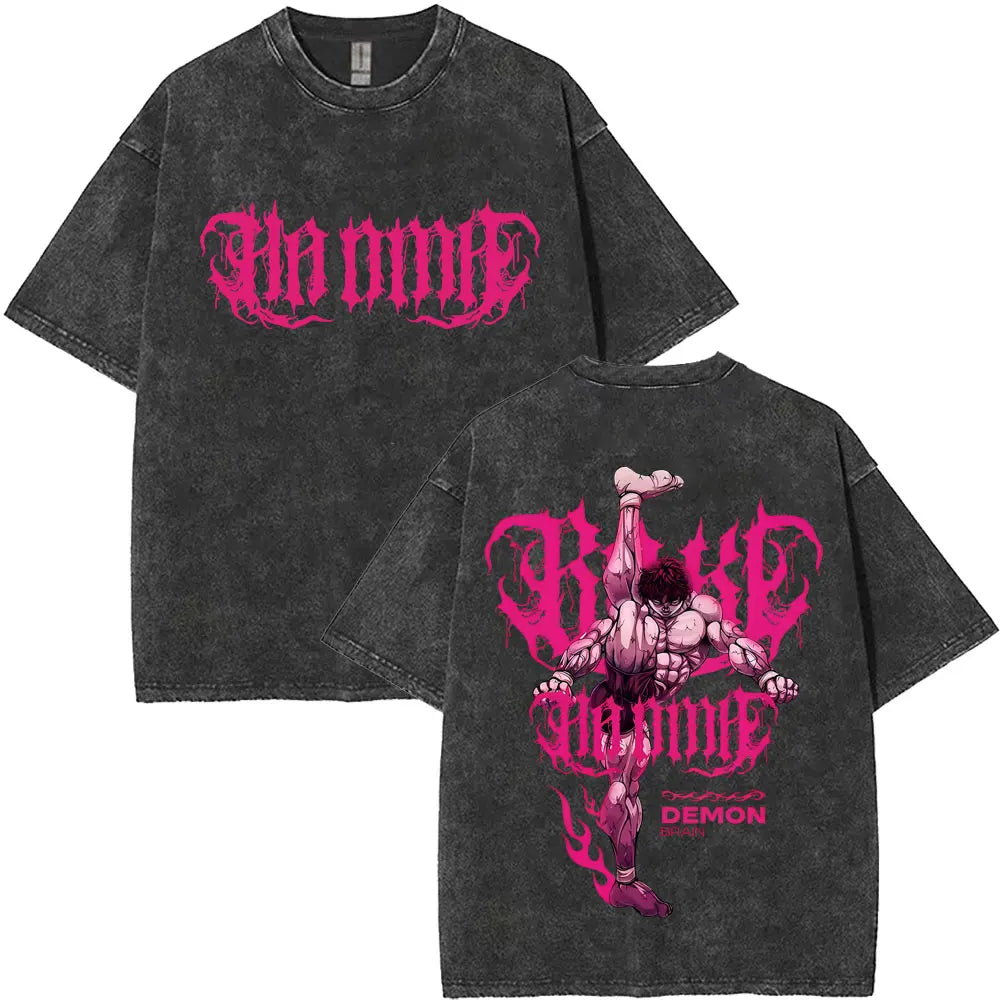 Baki The Grappler Washed T-shirt